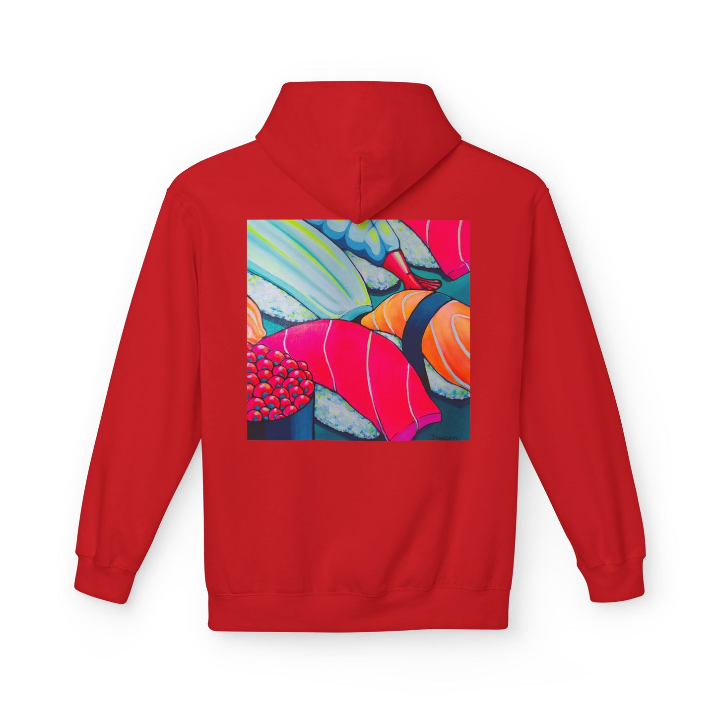 Unisex Neon Sushi Soft Hoodie