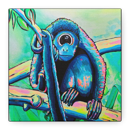 Cyclops Monkey Canvas Print, Original Artist Design, Home Decor, Wall Art