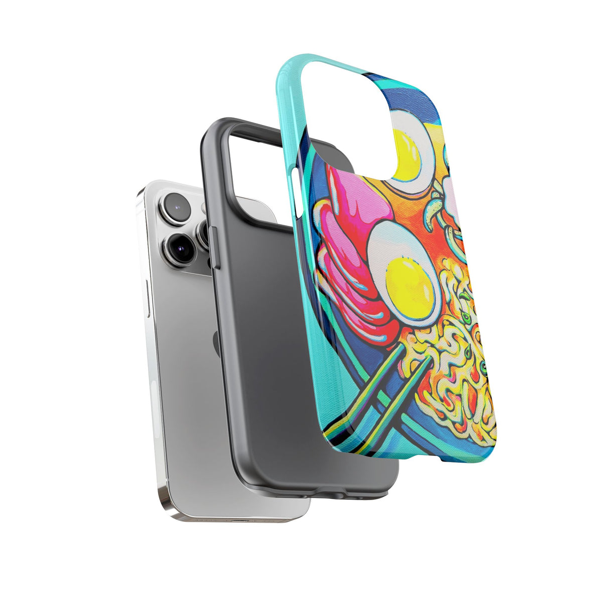 Coque de téléphone résistante Neon Ramen