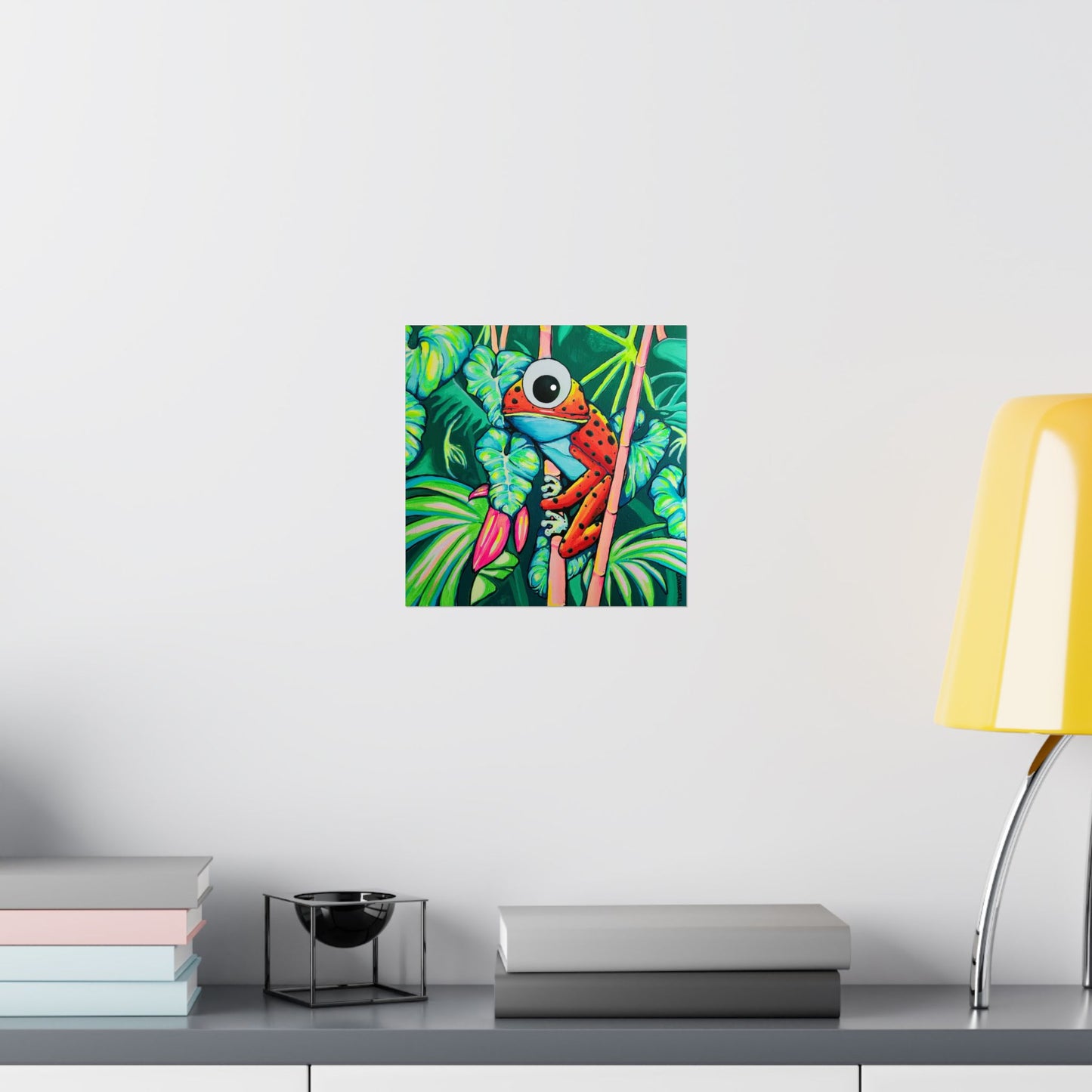 Cyclops Red Frog Giclée Art Poster