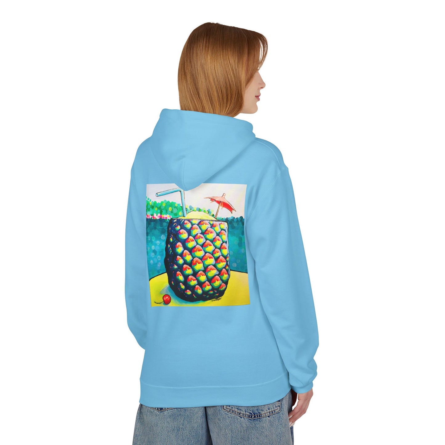 Unisex Neon Piña Colada Soft Hoodie