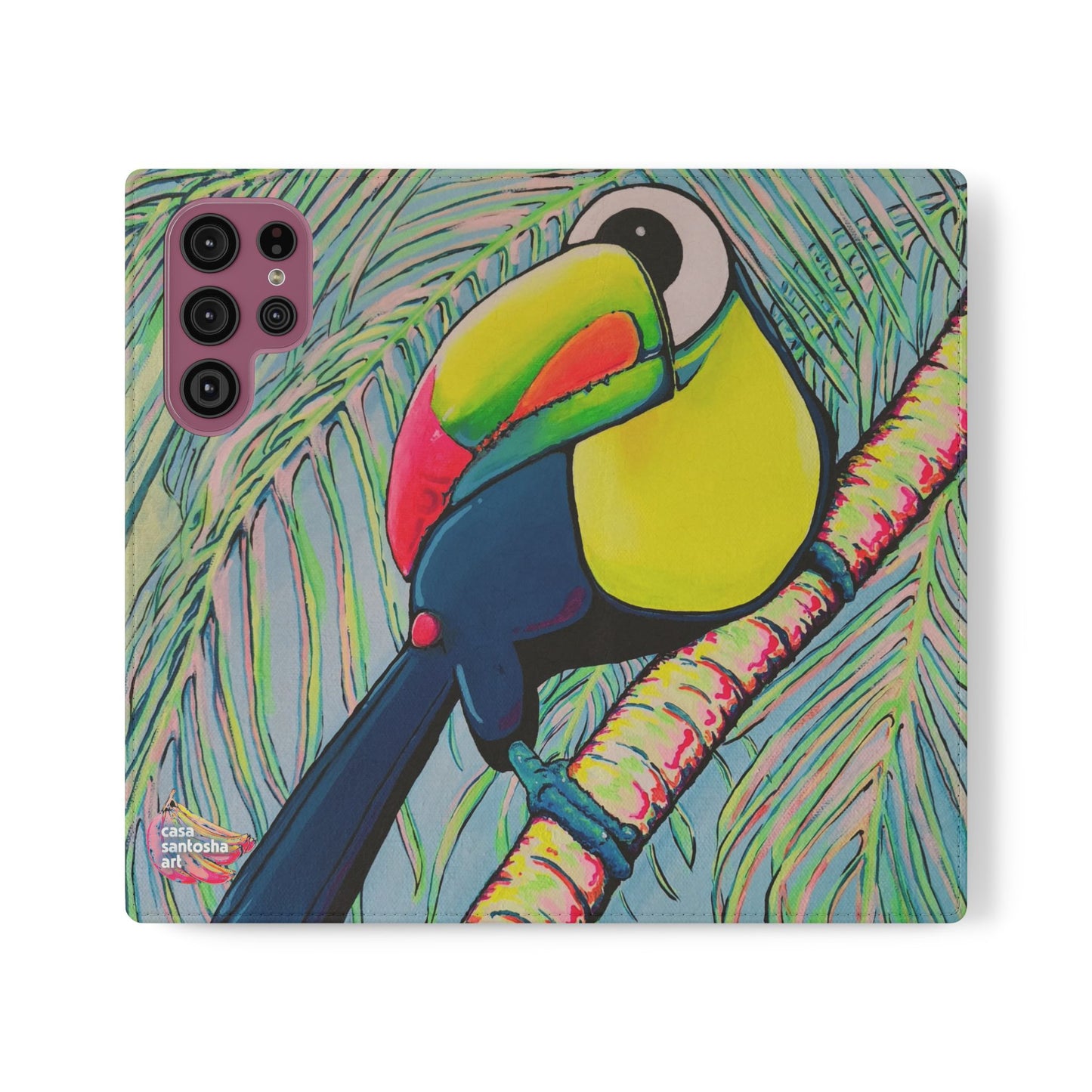 Cyclops Toucan Flip Phone Case – Wallet Cover with Card Slots
