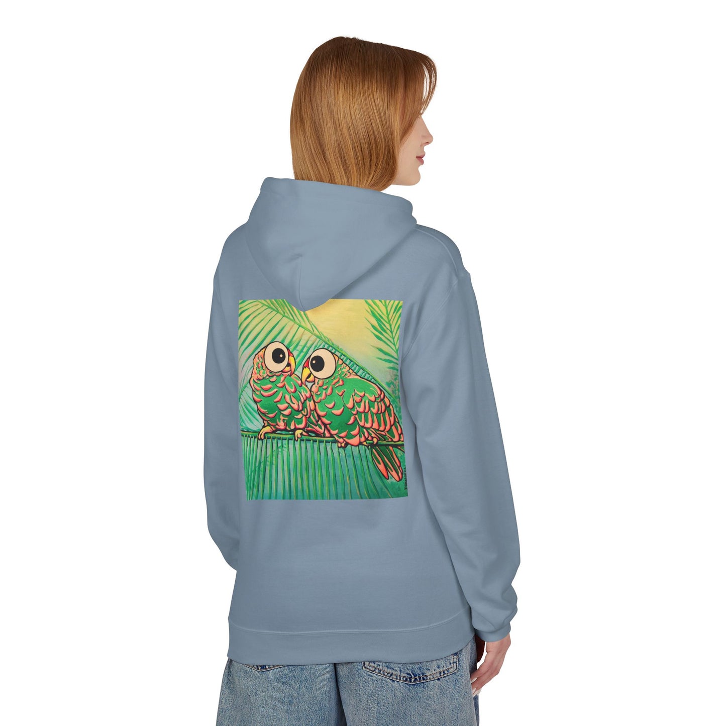 Unisex Chatty Cyclops Parrots Soft Hoodie