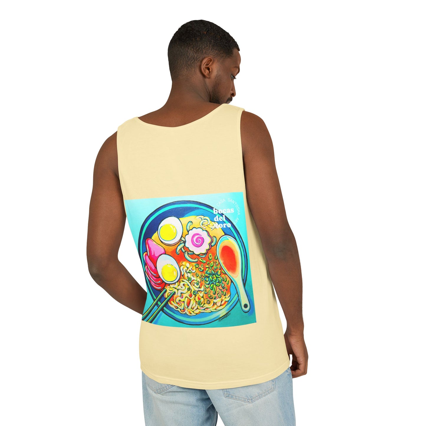 Unisex Neon Ramen Tank Top - Perfect for Summer Vibes