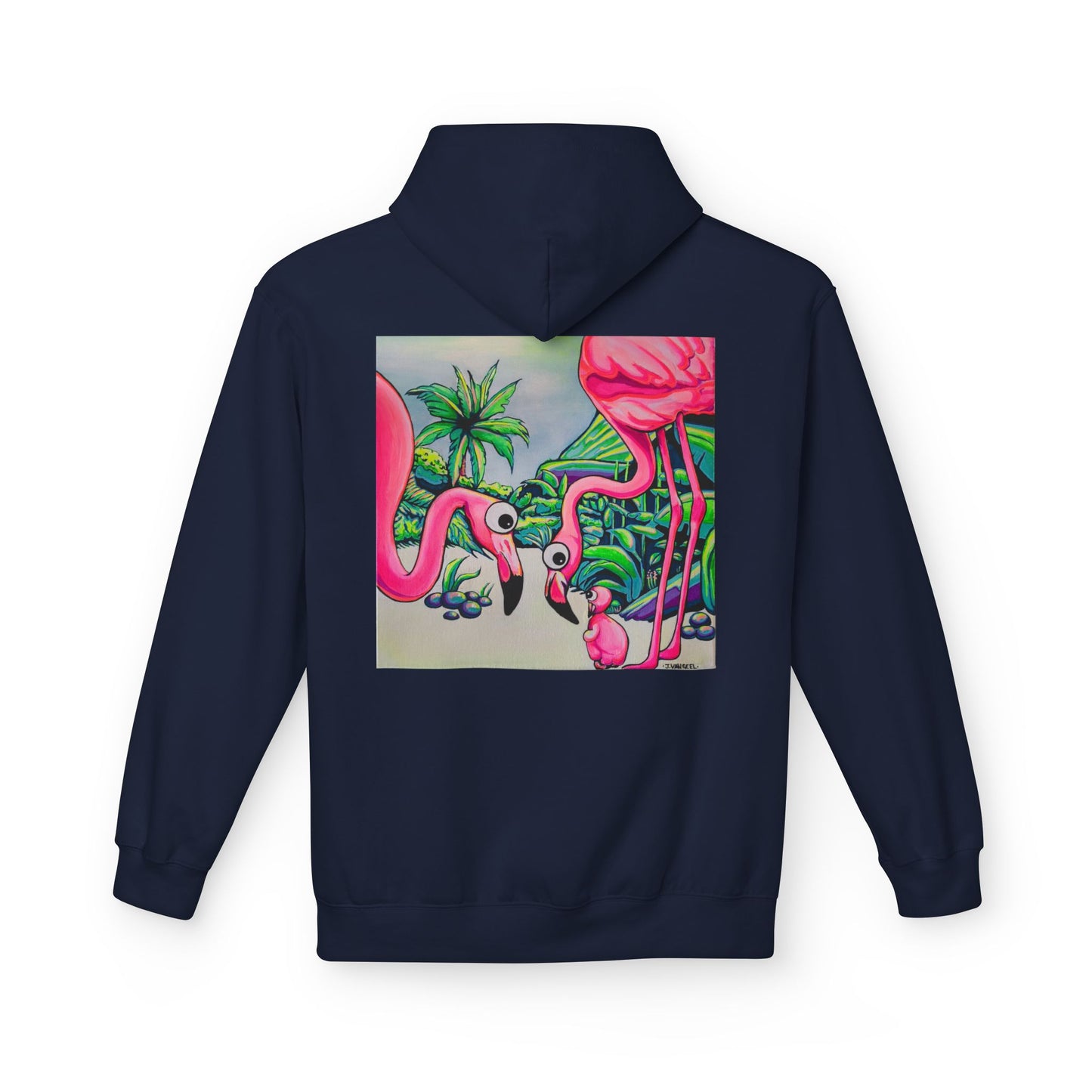 Unisex Cyclops Flamingo Family Soft Hoodie