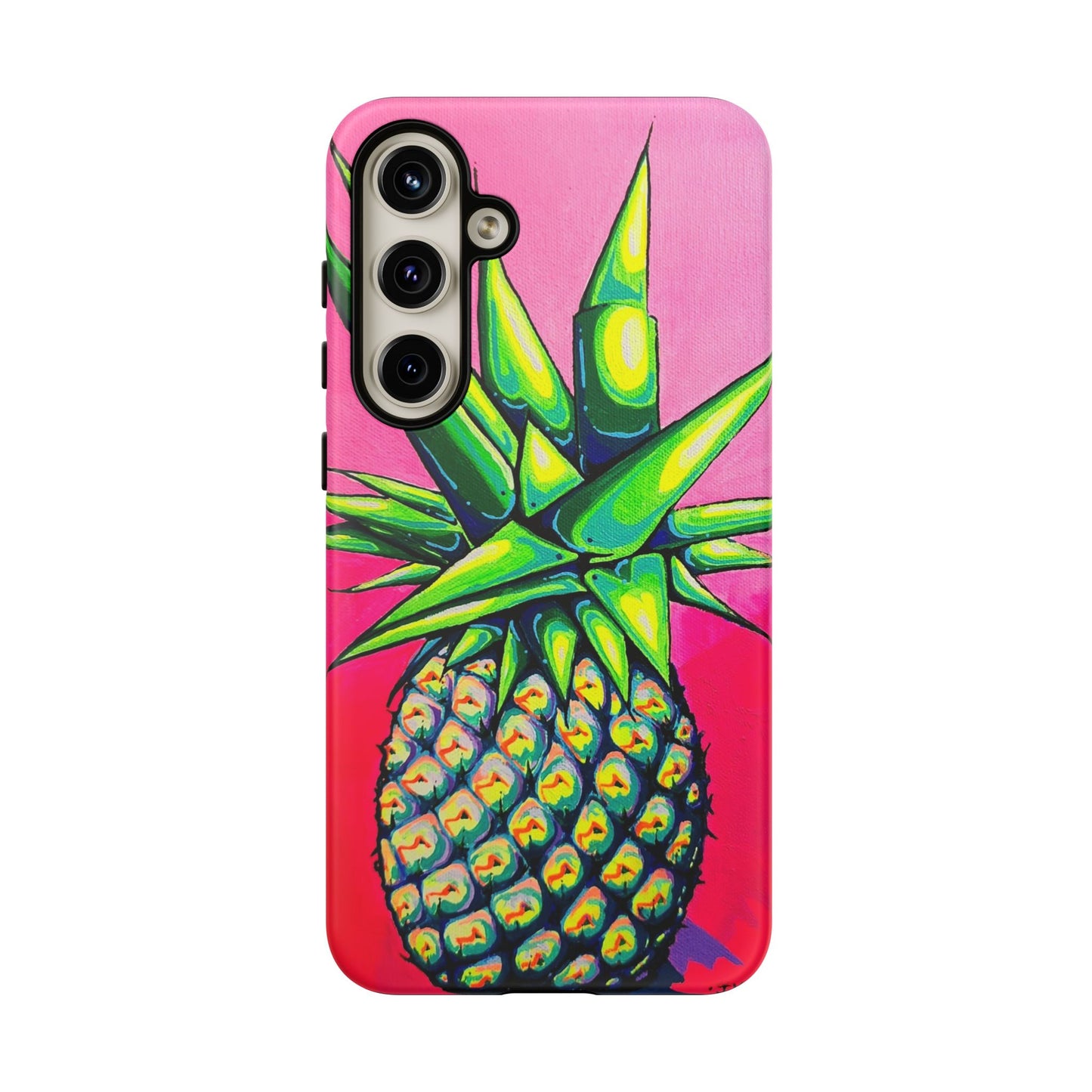 Neon Pineapple Tough Phone Case