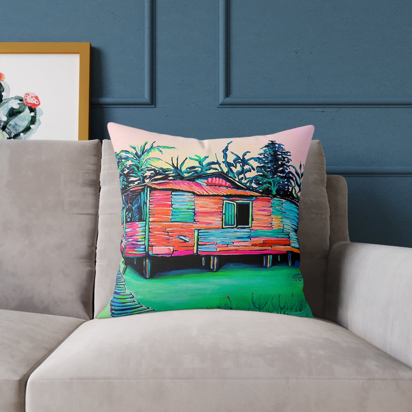 Luis Russell House Bocas Art Canvas Decorative Pillow