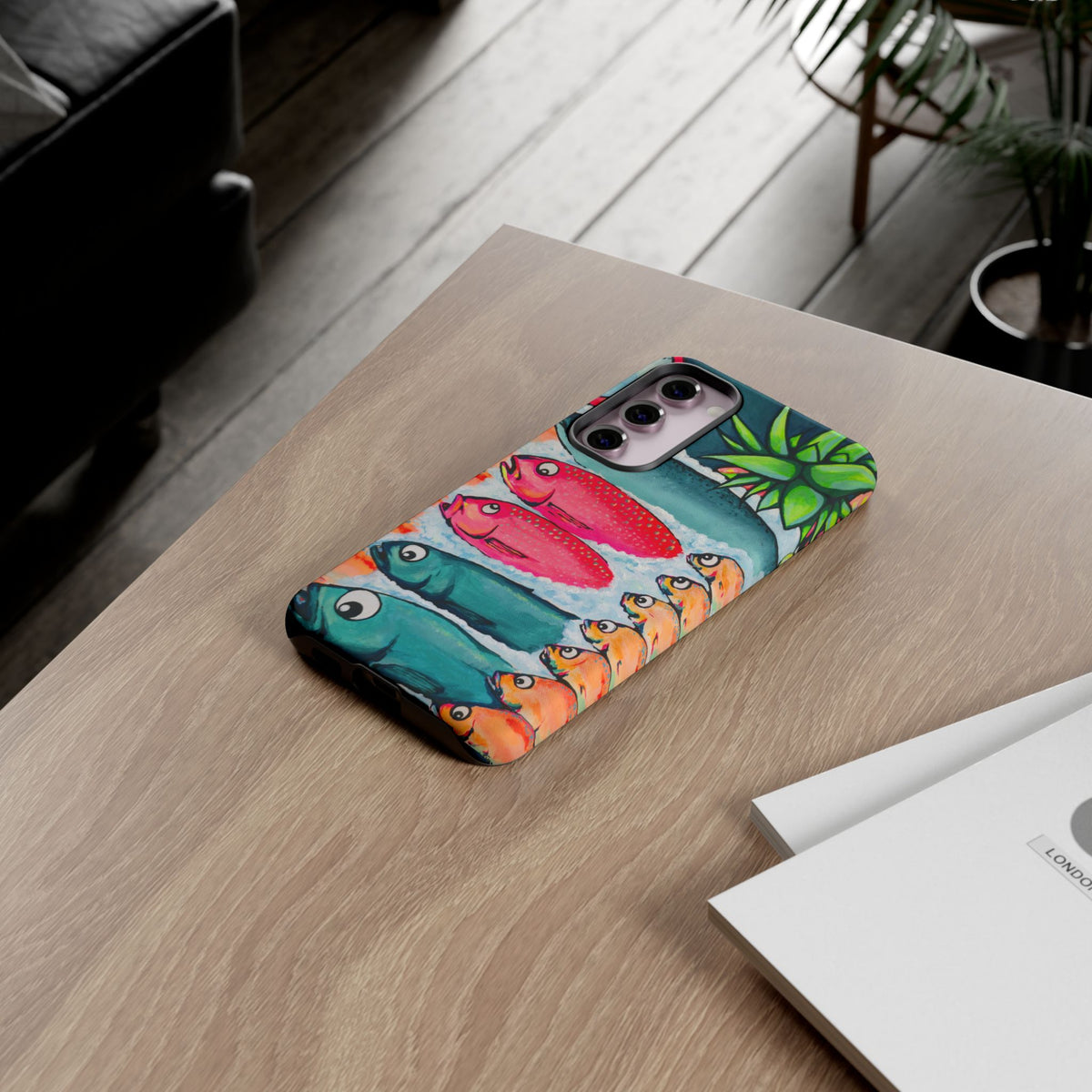 Neon Cabo Fish Market Tough Phone Case
