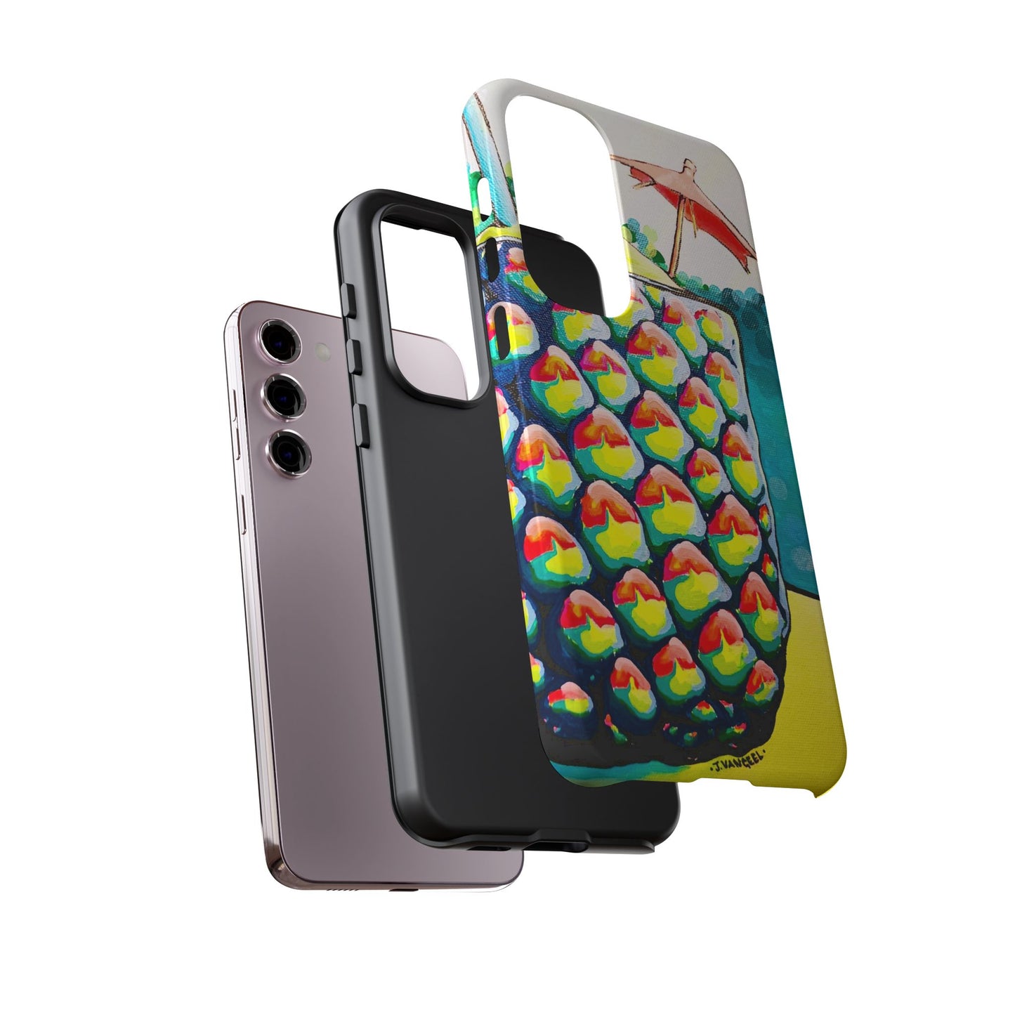 Neon Piña Colada Tough Phone Case