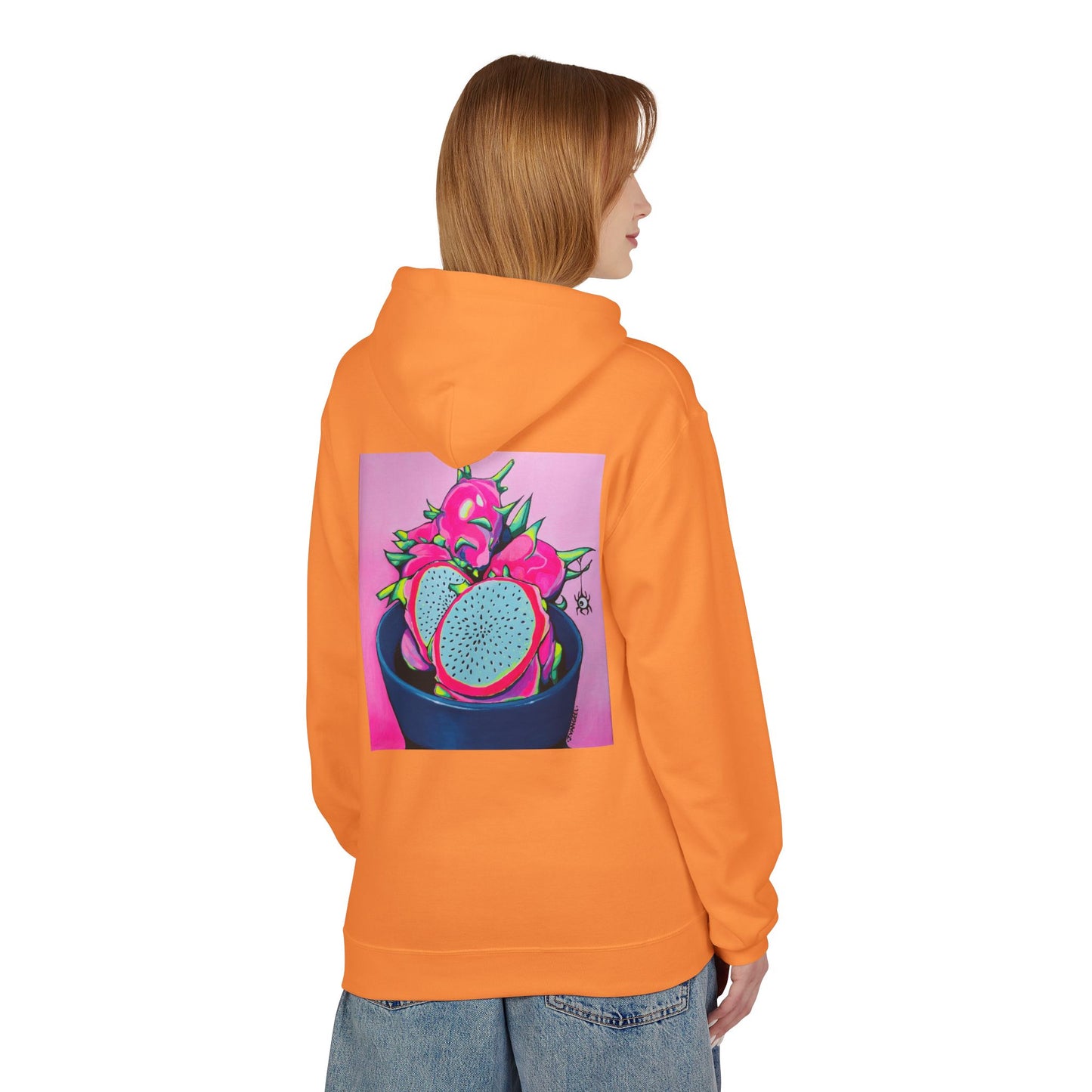 Unisex Neon Pink Dragon Fruit Soft Hoodie