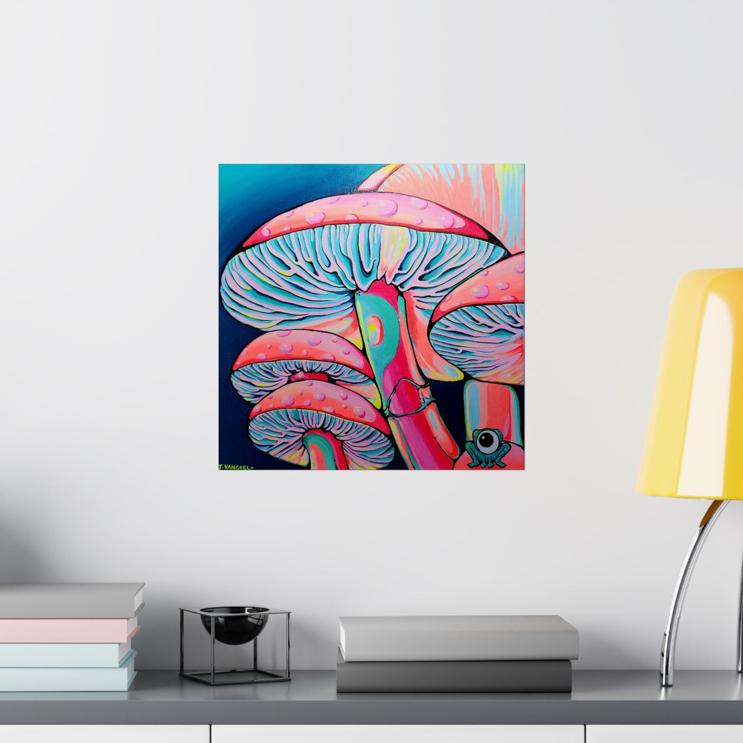 Trippy Mushrooms Giclée Art Poster