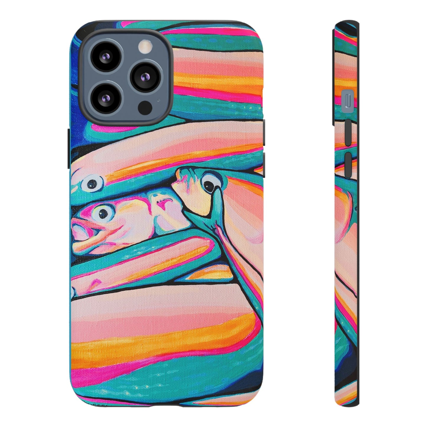Neon Fish Tough Phone Case