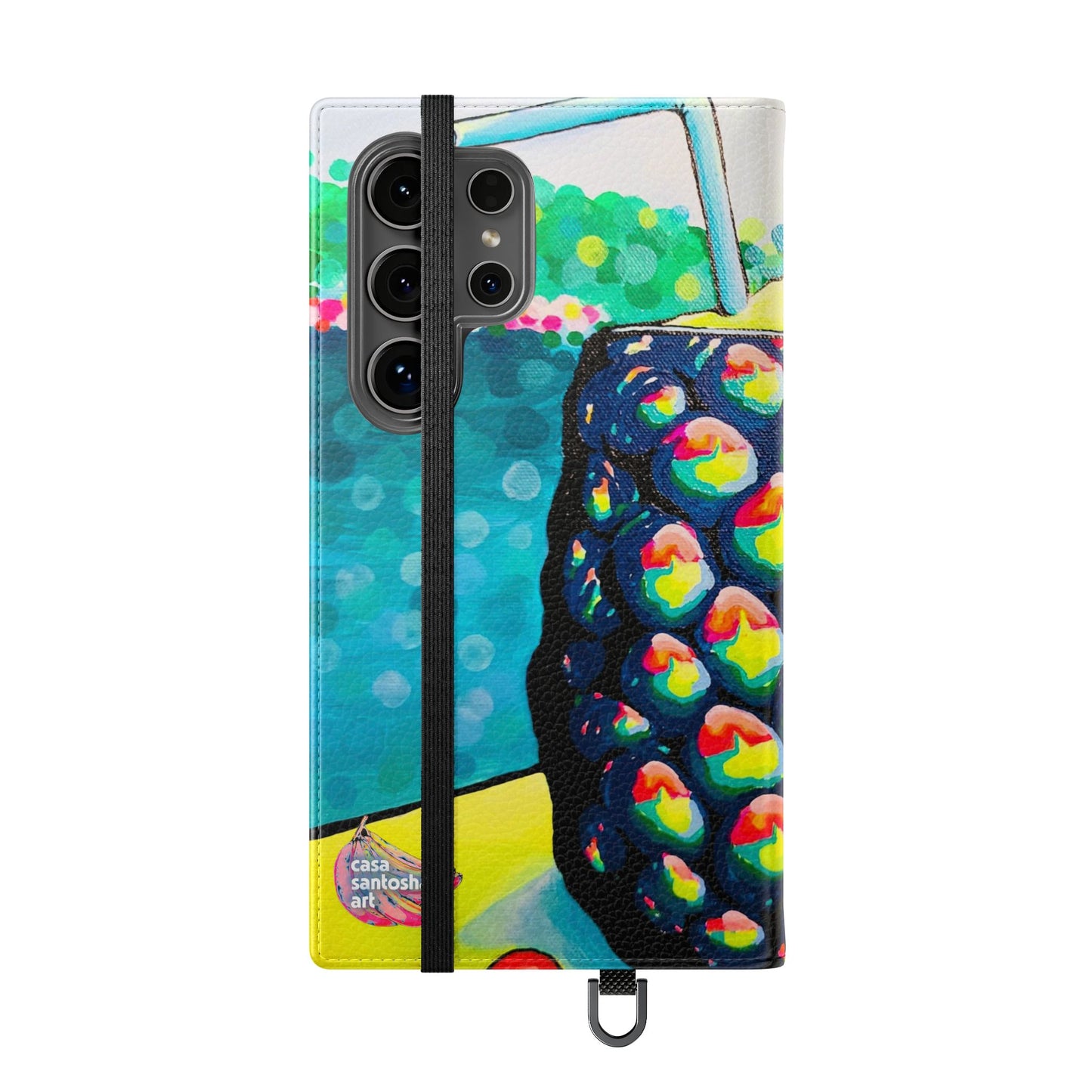 Neon Piña Colada Flip Phone Case – Wallet Cover with Card Slots
