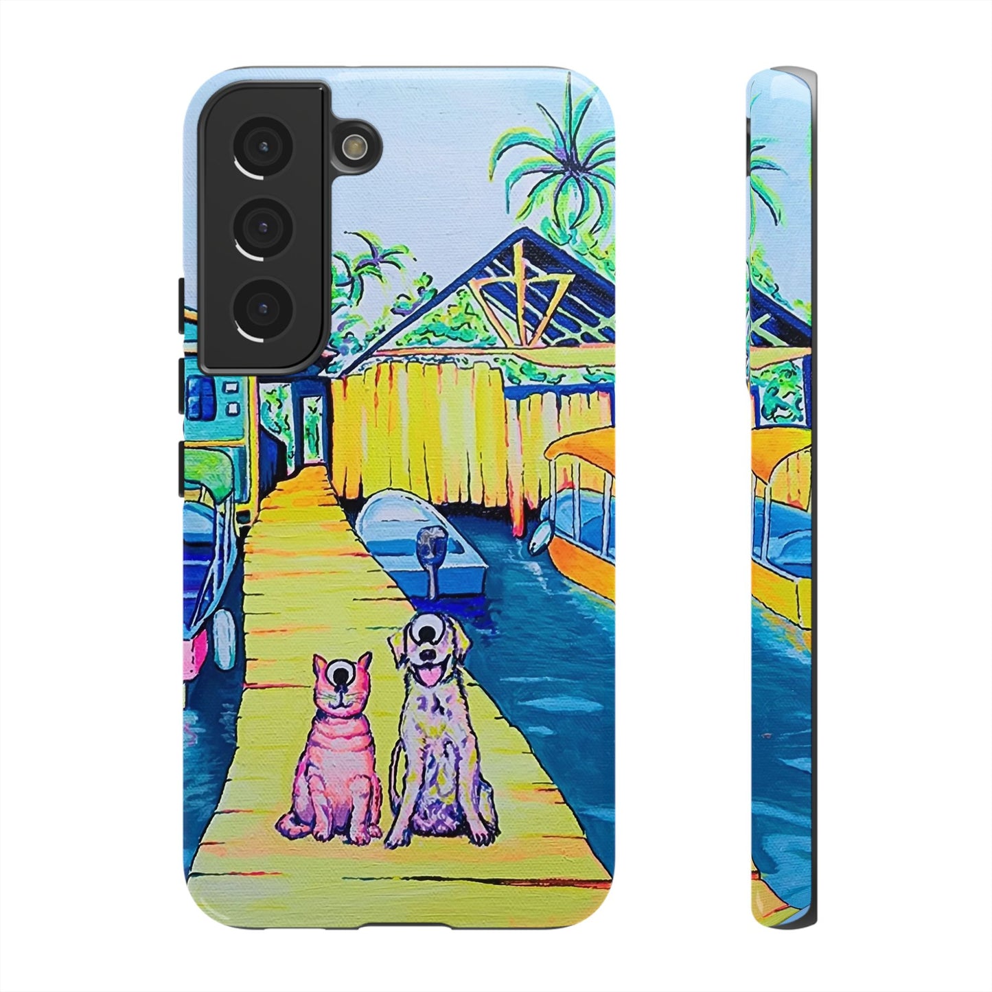 Cyclops Cat and Dog in Bocas Tough Phone Case