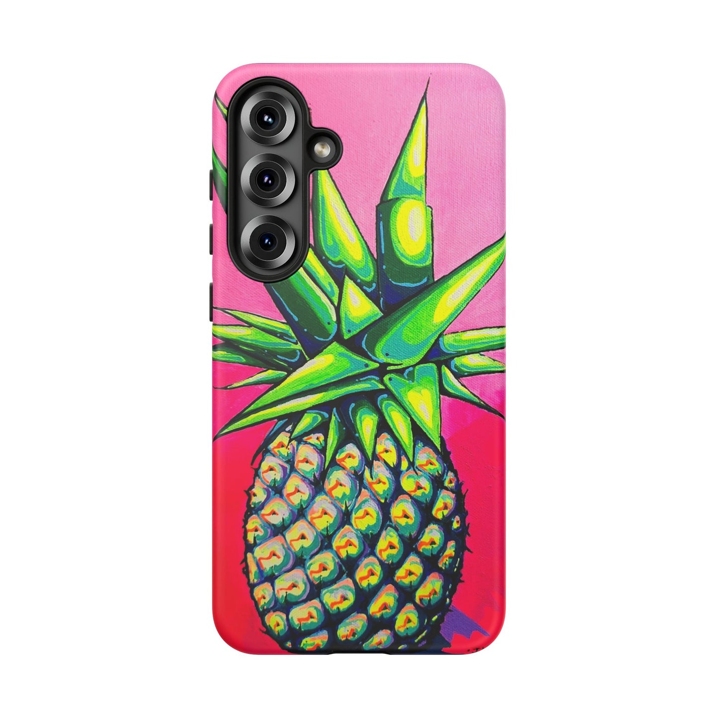Neon Pineapple Tough Phone Case