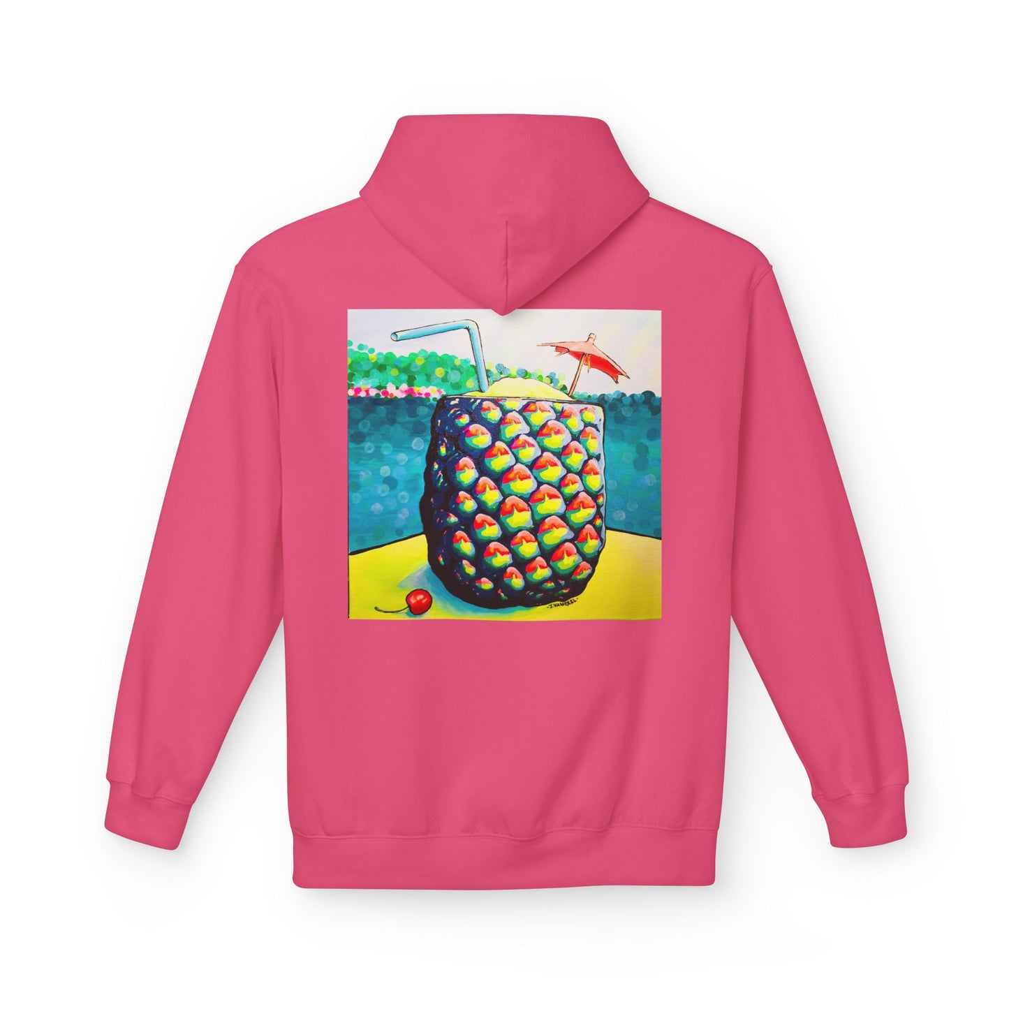 Unisex Neon Piña Colada Soft Hoodie