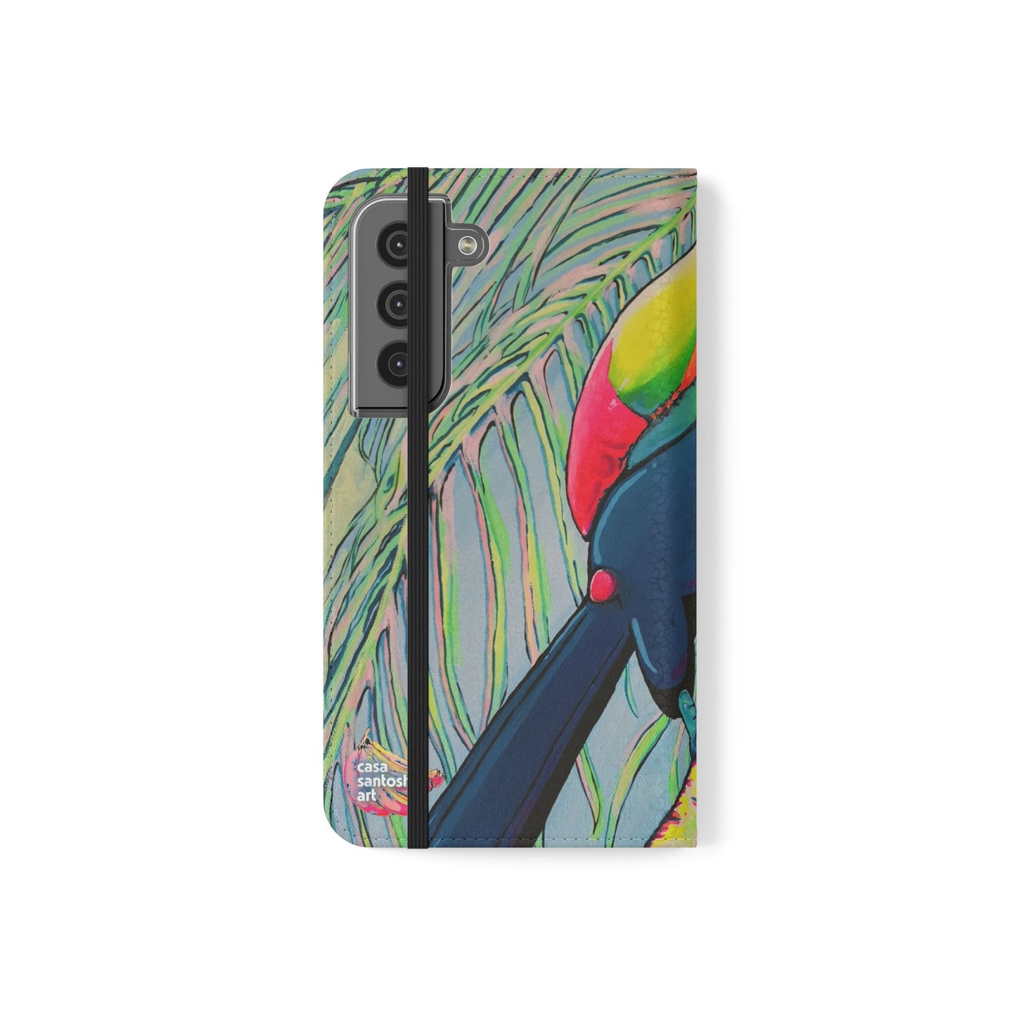 Cyclops Toucan Flip Phone Case – Wallet Cover with Card Slots