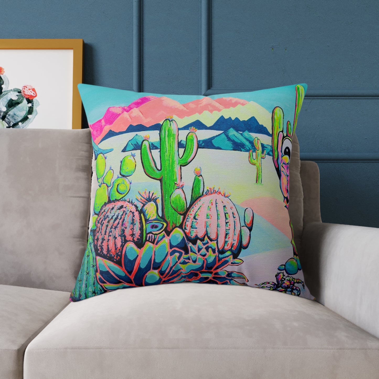 Cyclops Camel Art Canvas Decorative Pillow