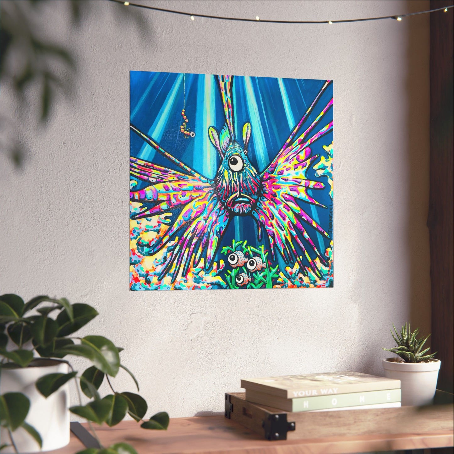 Cyclops Lionfish Giclée Art Poster