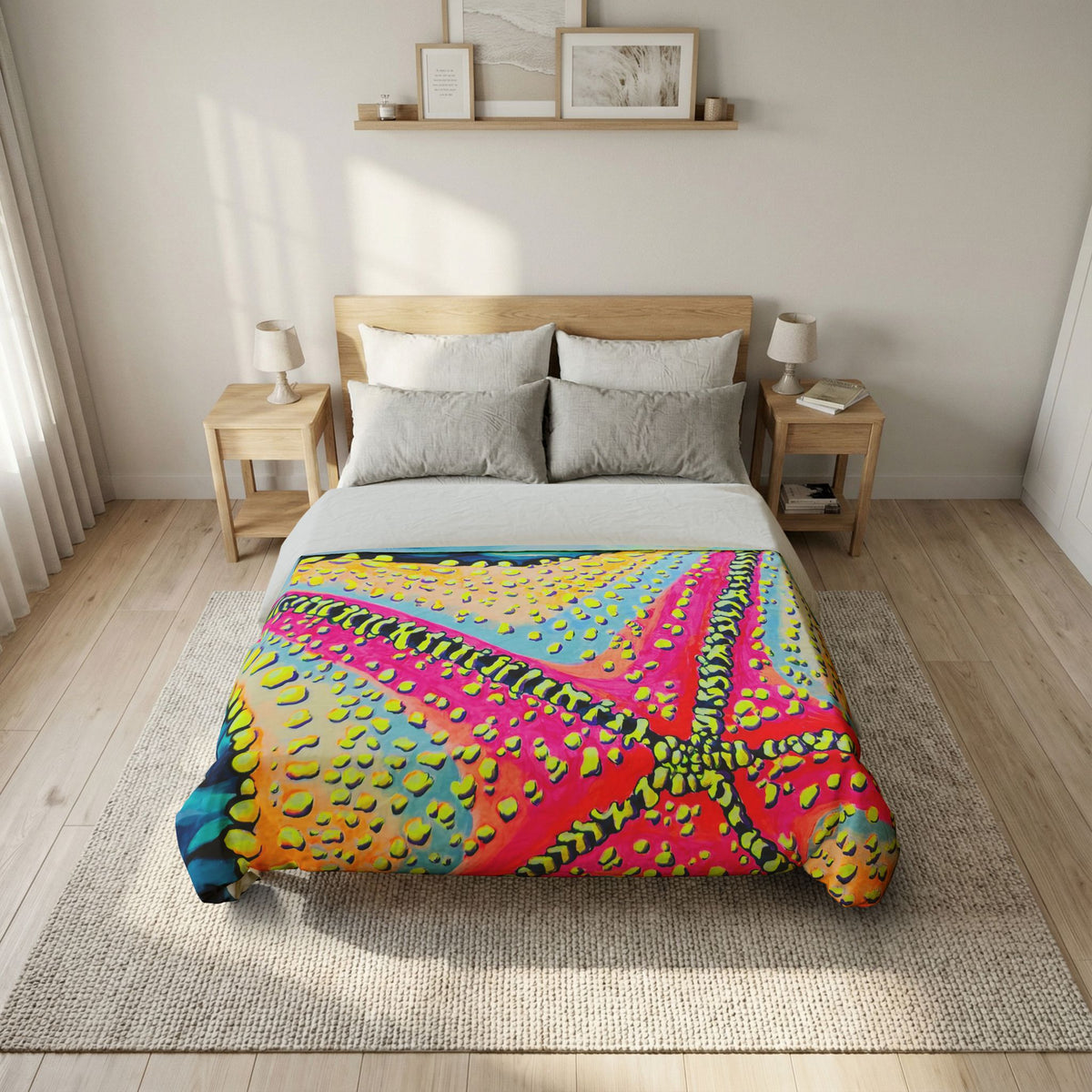 Starfish Beach Bocas Duvet Cover