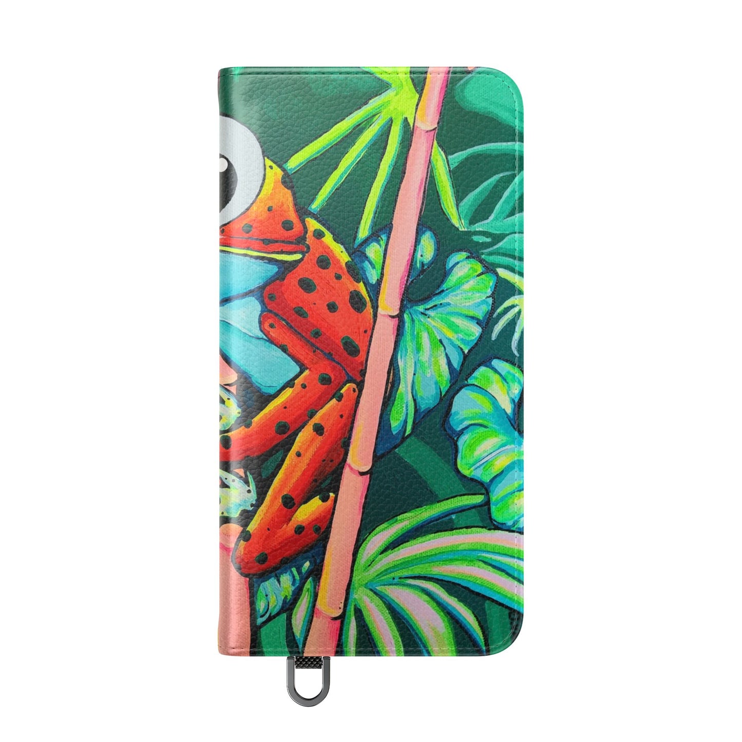 Cyclops Red Frog Flip Phone Case – Wallet Cover with Card Slots