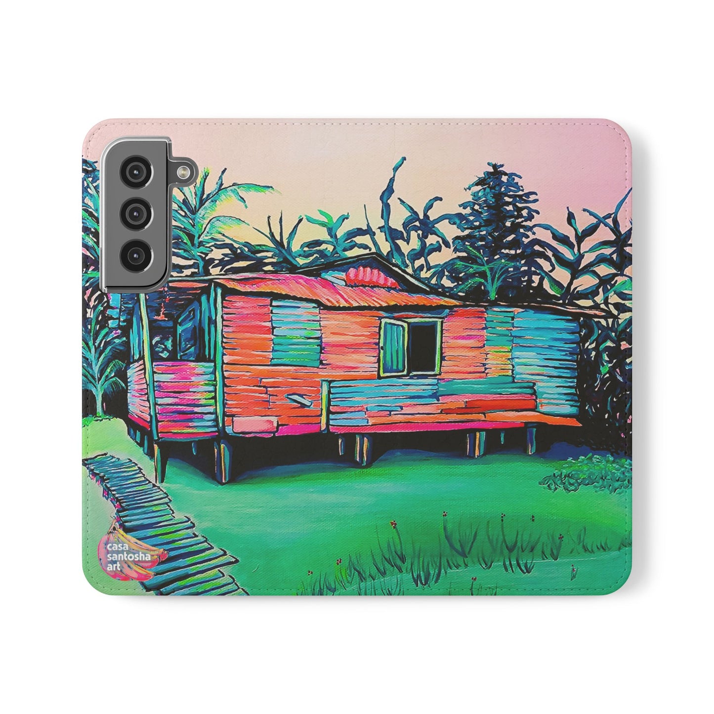 Luis Russell House Bocas Flip Phone Case – Wallet Cover with Card Slots