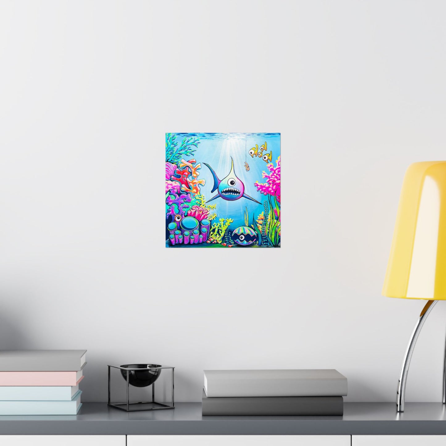 Cyclops Shark Giclée Art Poster
