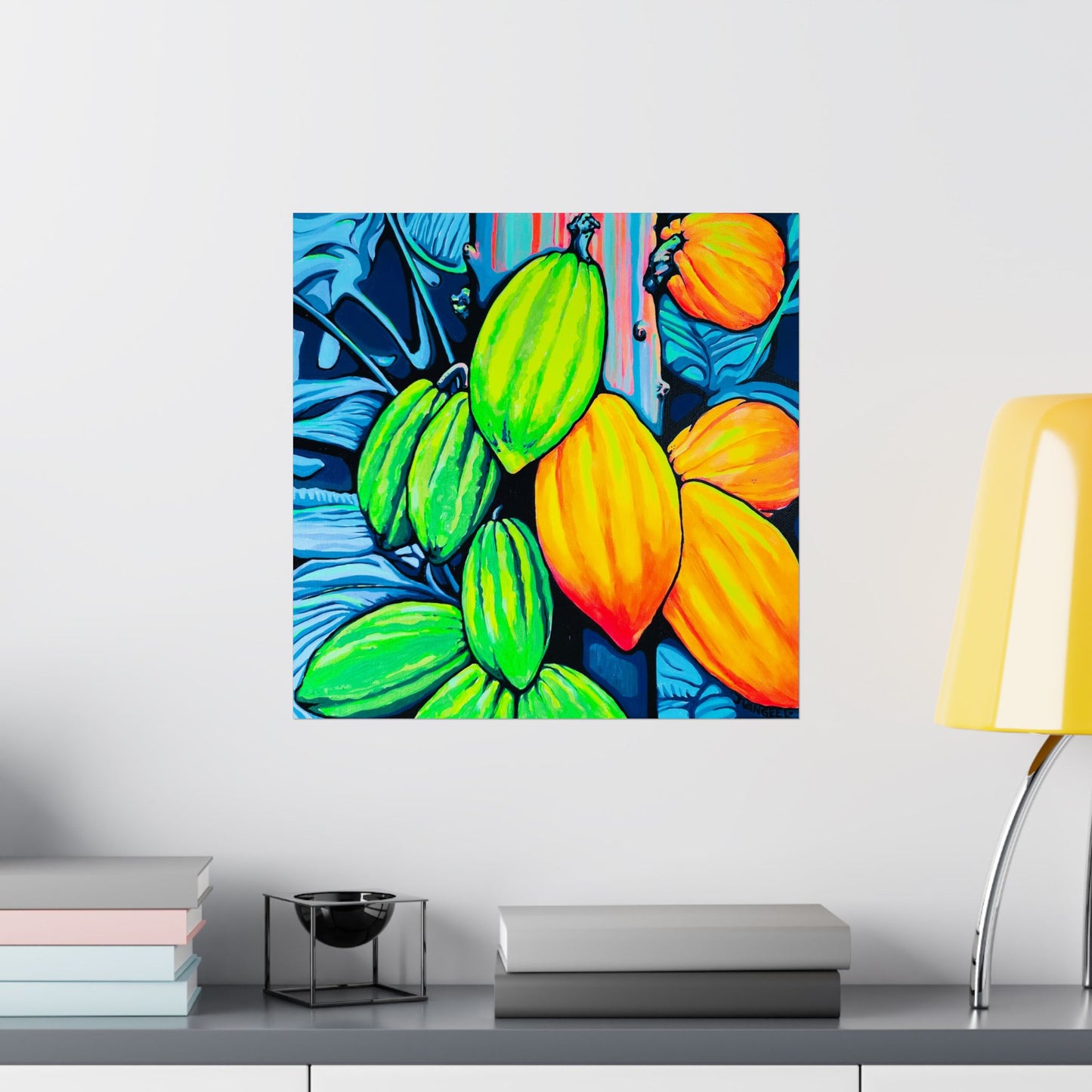 Neon Cacao Giclée Art Poster
