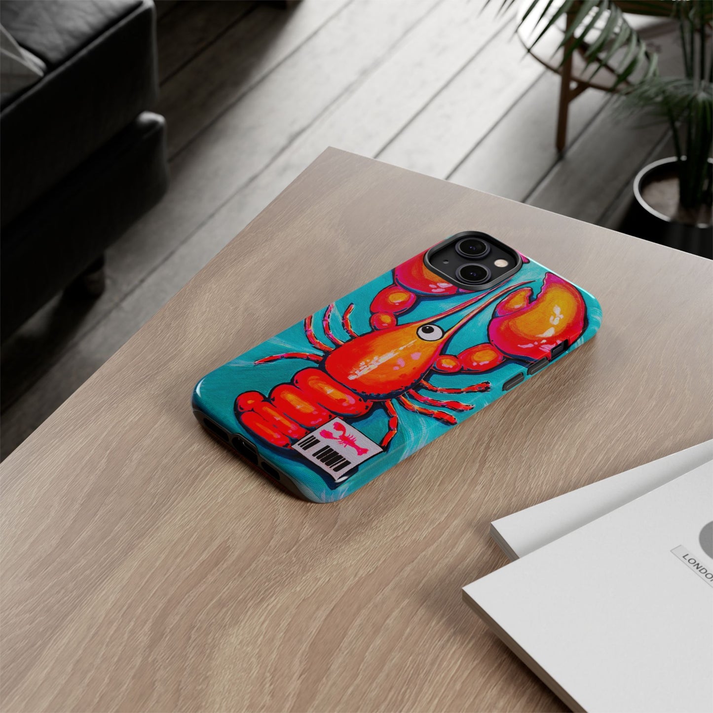 Neon Lobster Tough Phone Case