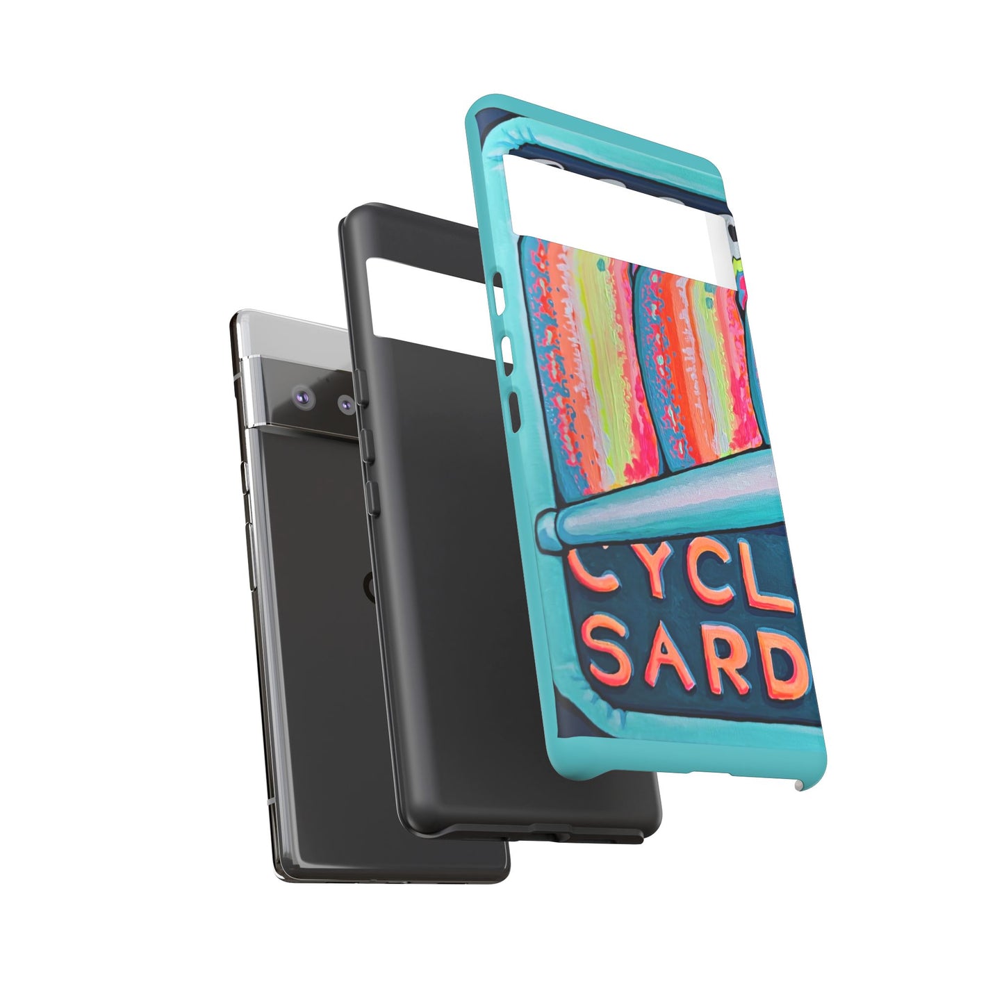 Neon Sardines Tough Phone Case