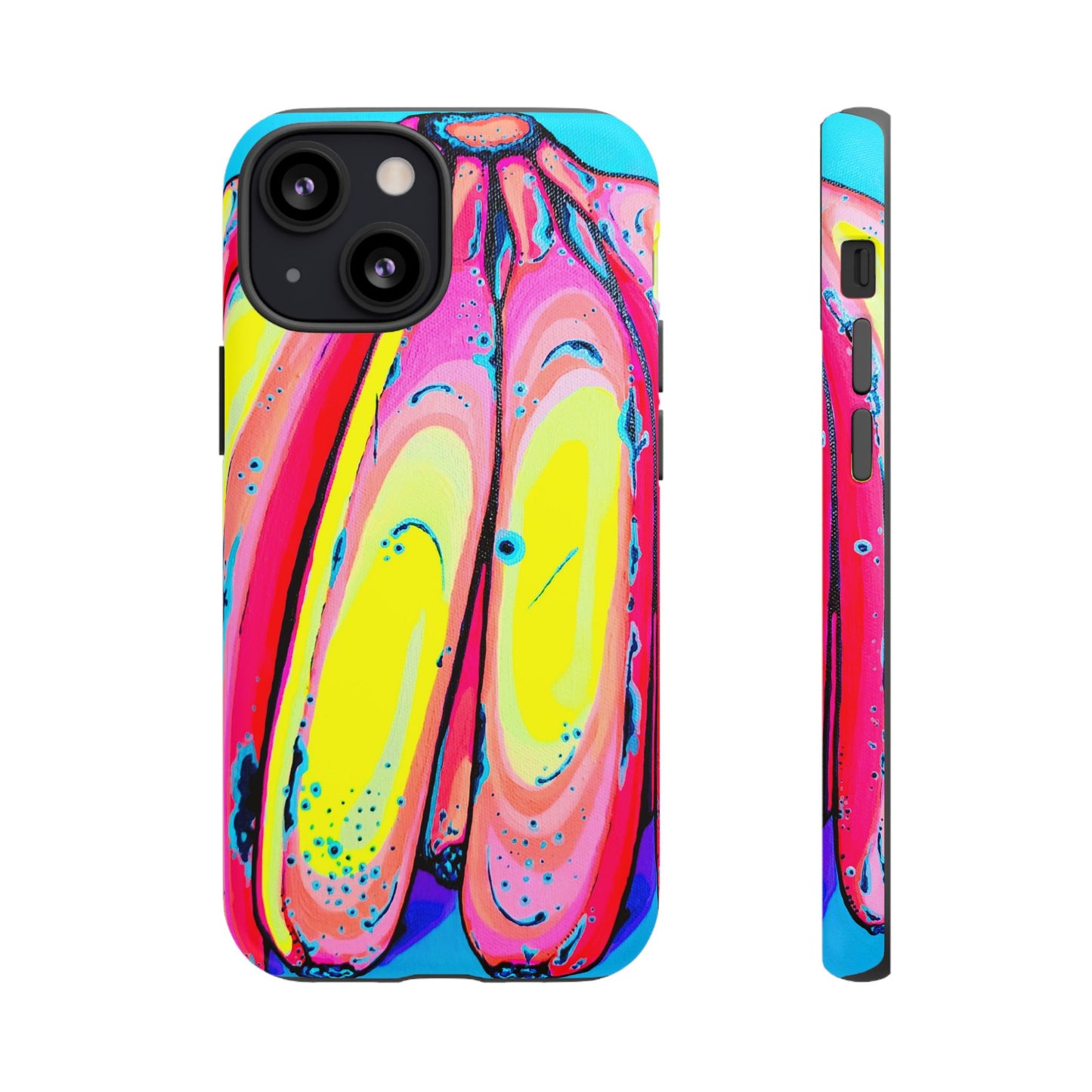 Neon Fat Bananas Tough Phone Case