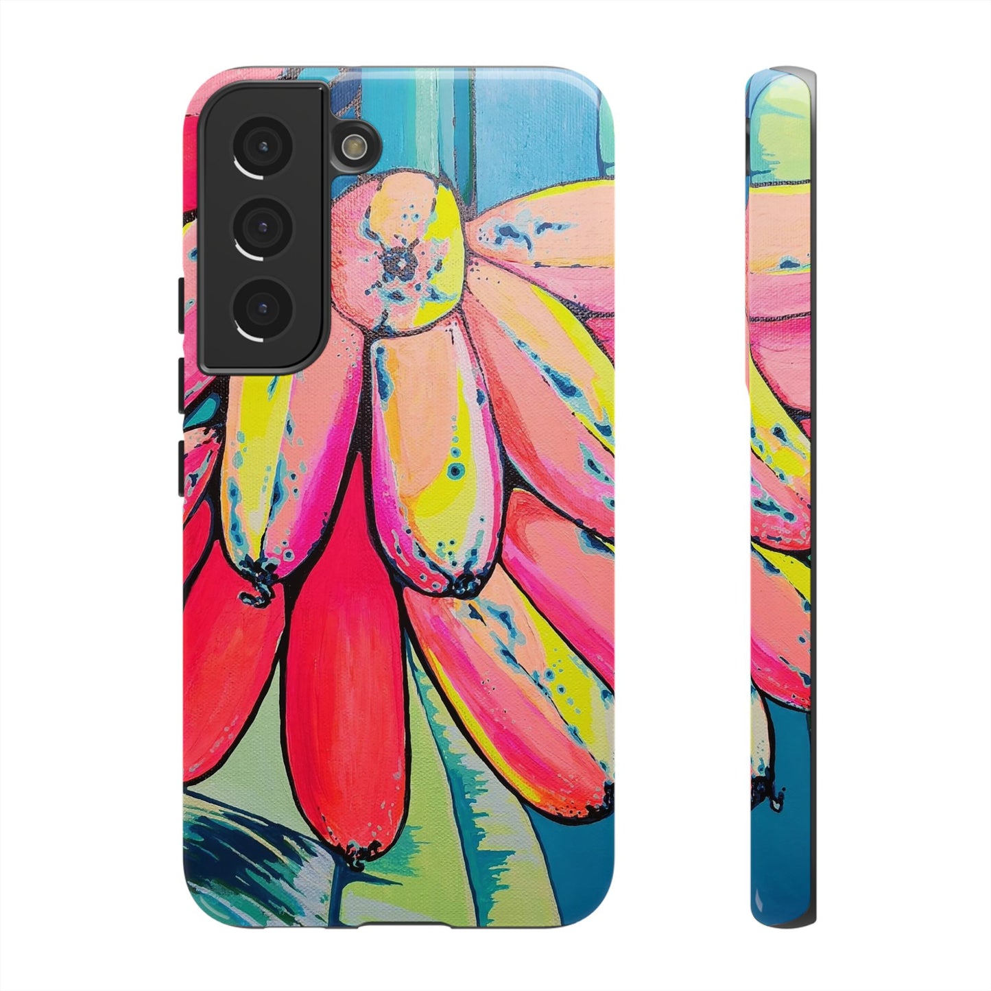 Neon Primitivo Bananas Tough Phone Case