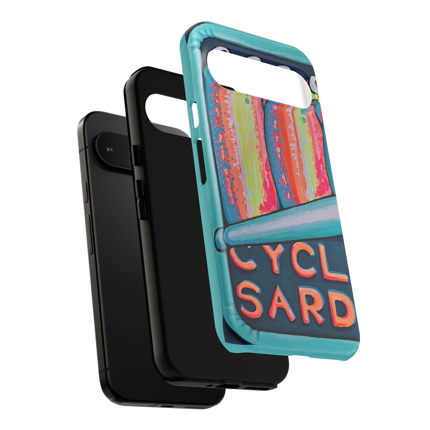 Neon Sardines Tough Phone Case