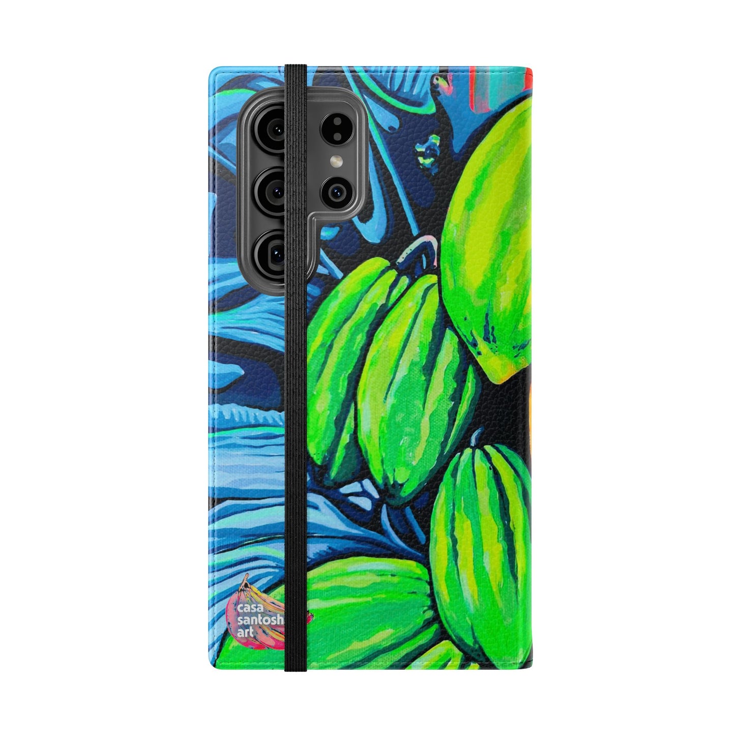 Neon Cacao Flip Phone Case – Wallet Cover with Card Slots