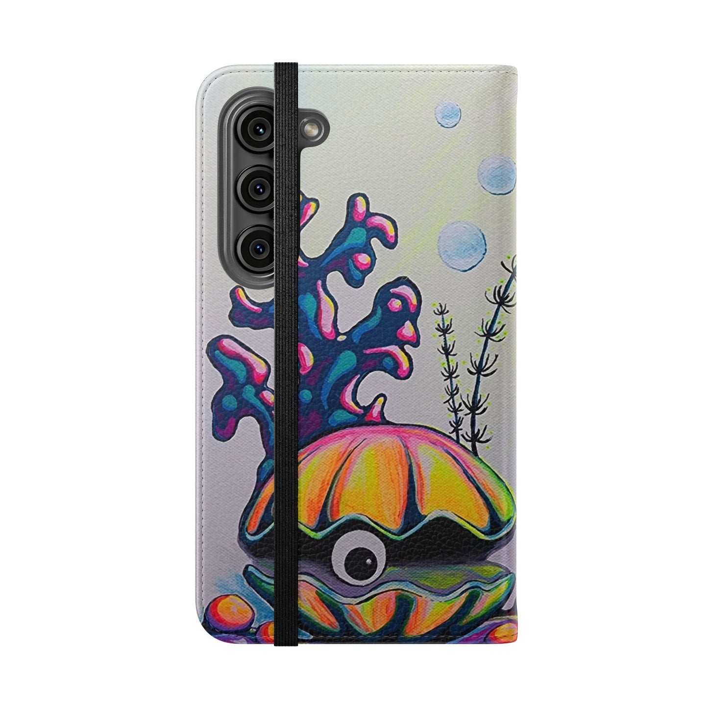 Cyclops Clam Flip Phone Case – Wallet Cover with Card Slots