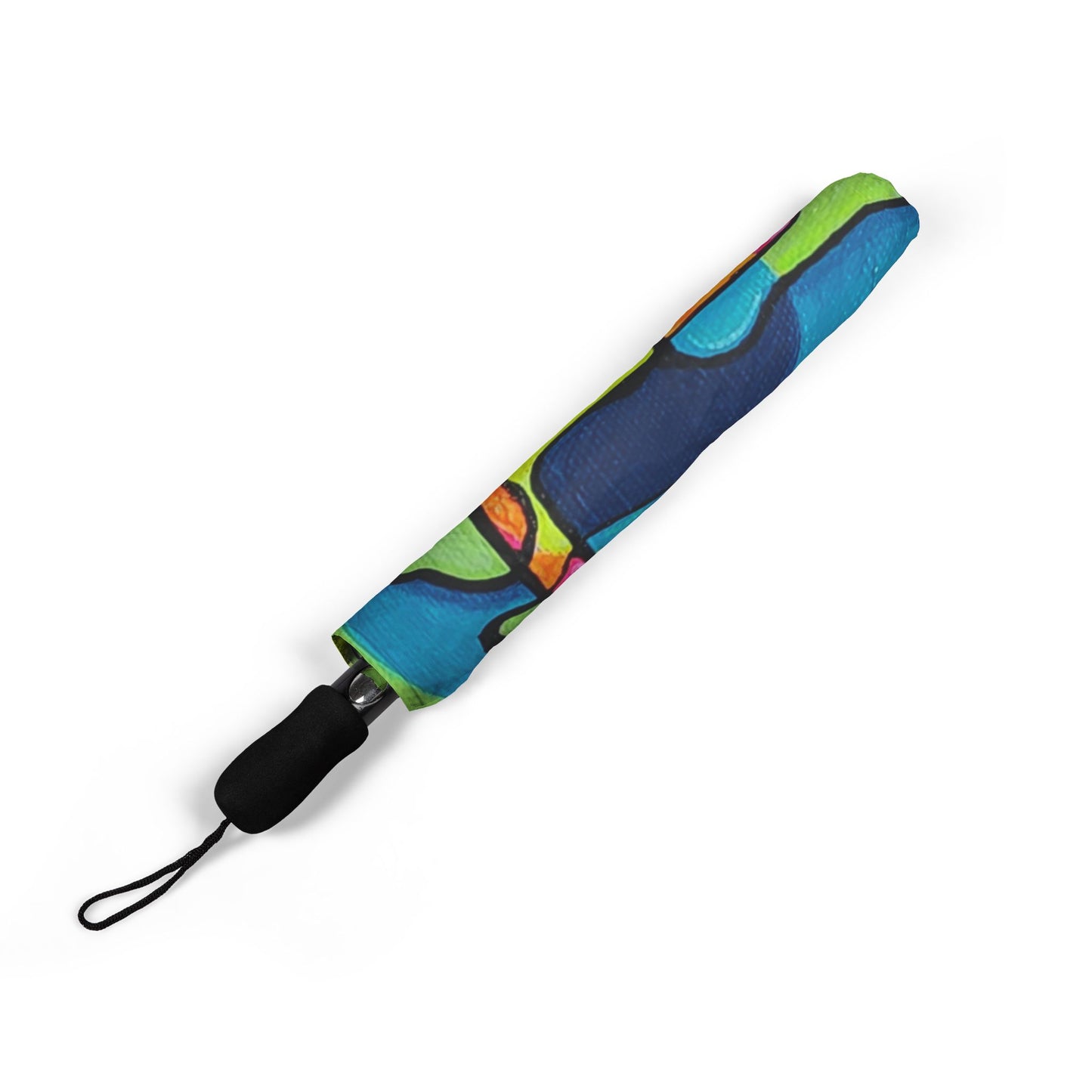 Colorful strap with a pattern on a white background