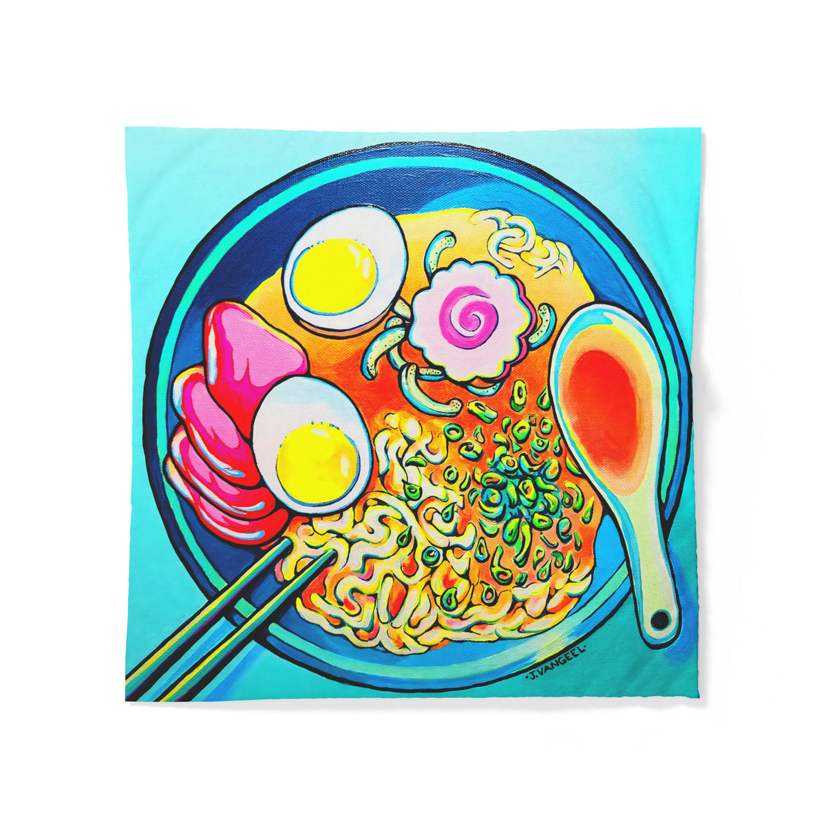 Neon Ramen Duvet Cover