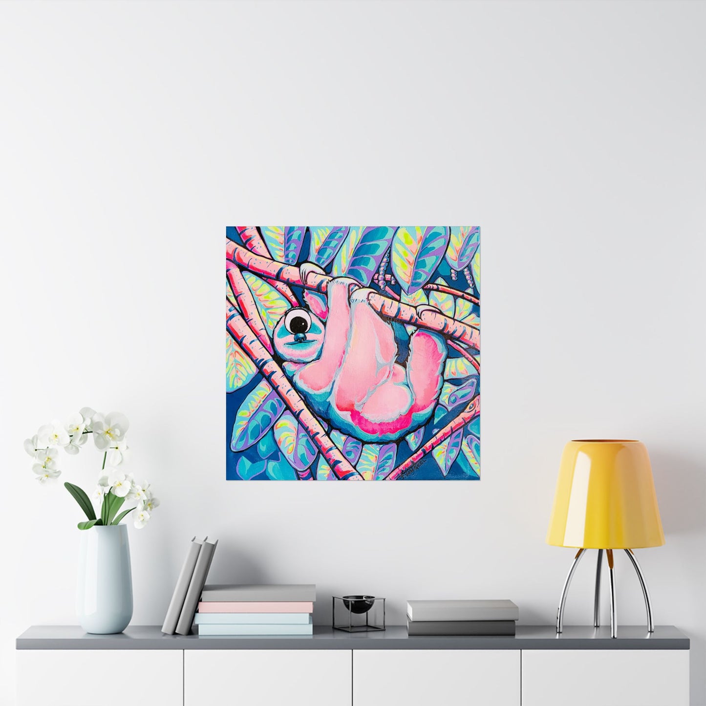 Cyclops Sloth Giclée Art Poster