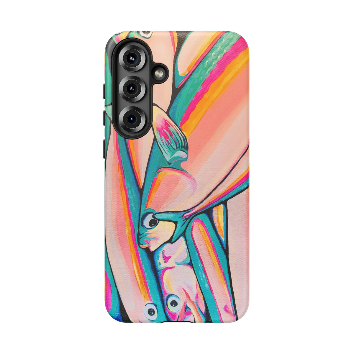 Neon Fish Tough Phone Case