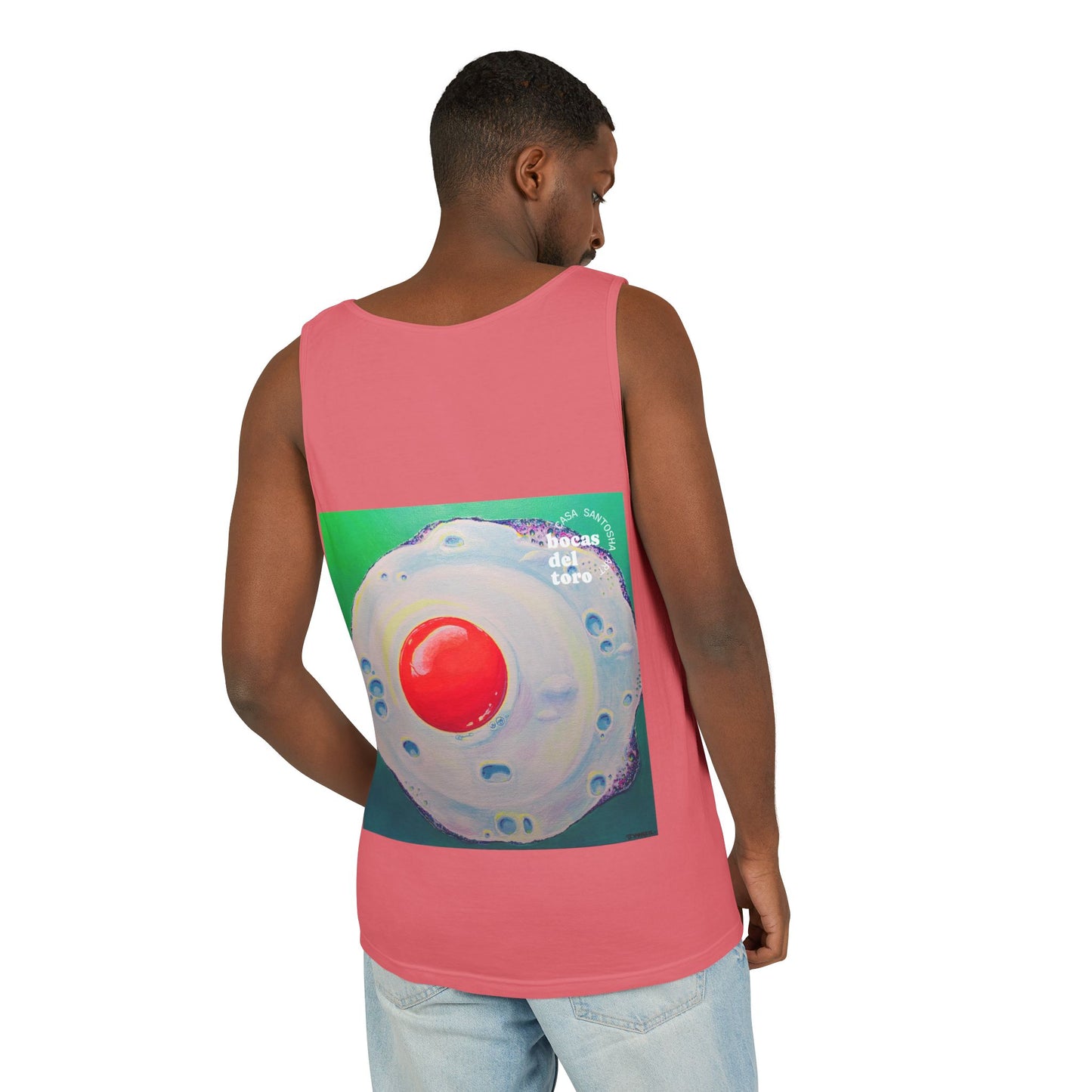 Unisex Neon Fried Egg Tank Top - Perfect for Summer Vibes