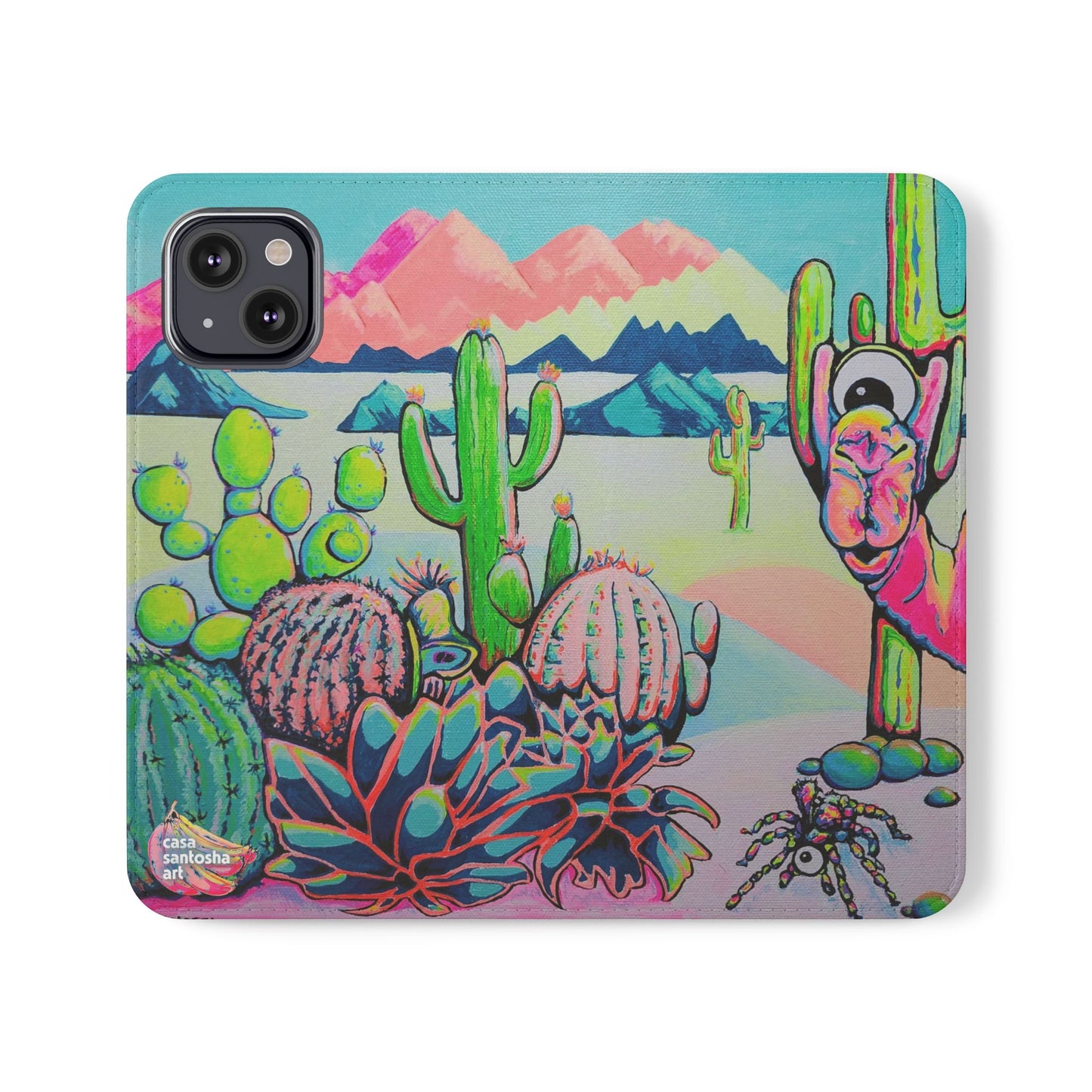 Cyclops Camel Flip Phone Case – Wallet Cover with Card Slots