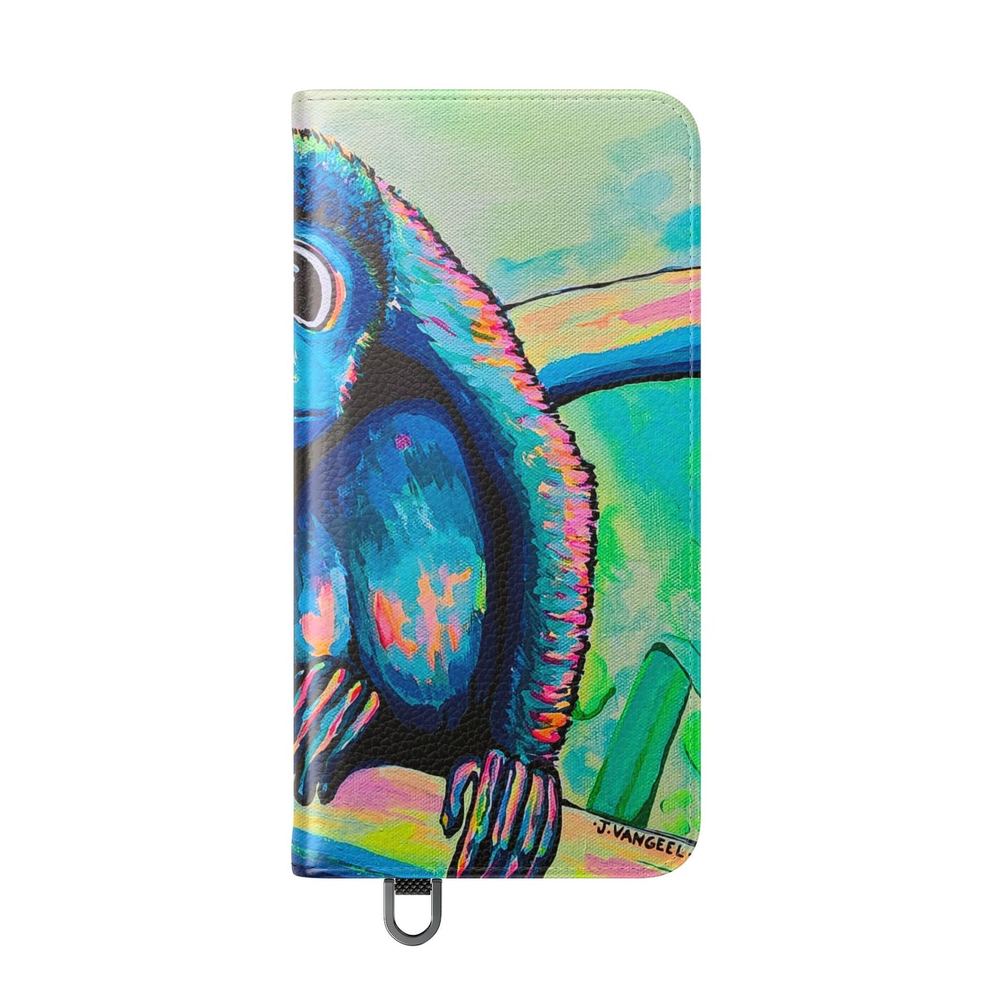 Cyclops Monkey Flip Phone Case – Wallet Cover with Card Slots