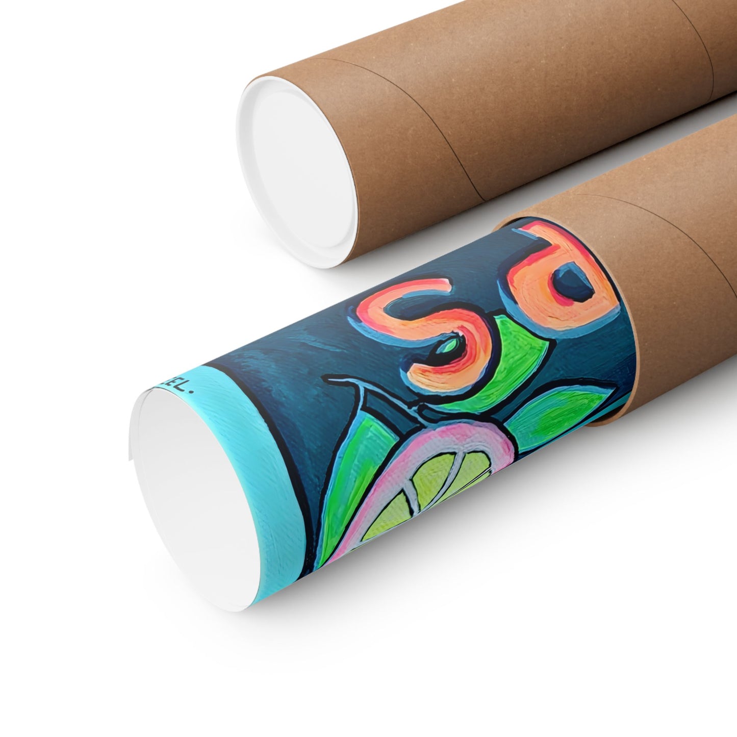 Neon Sardines Giclée Art Poster