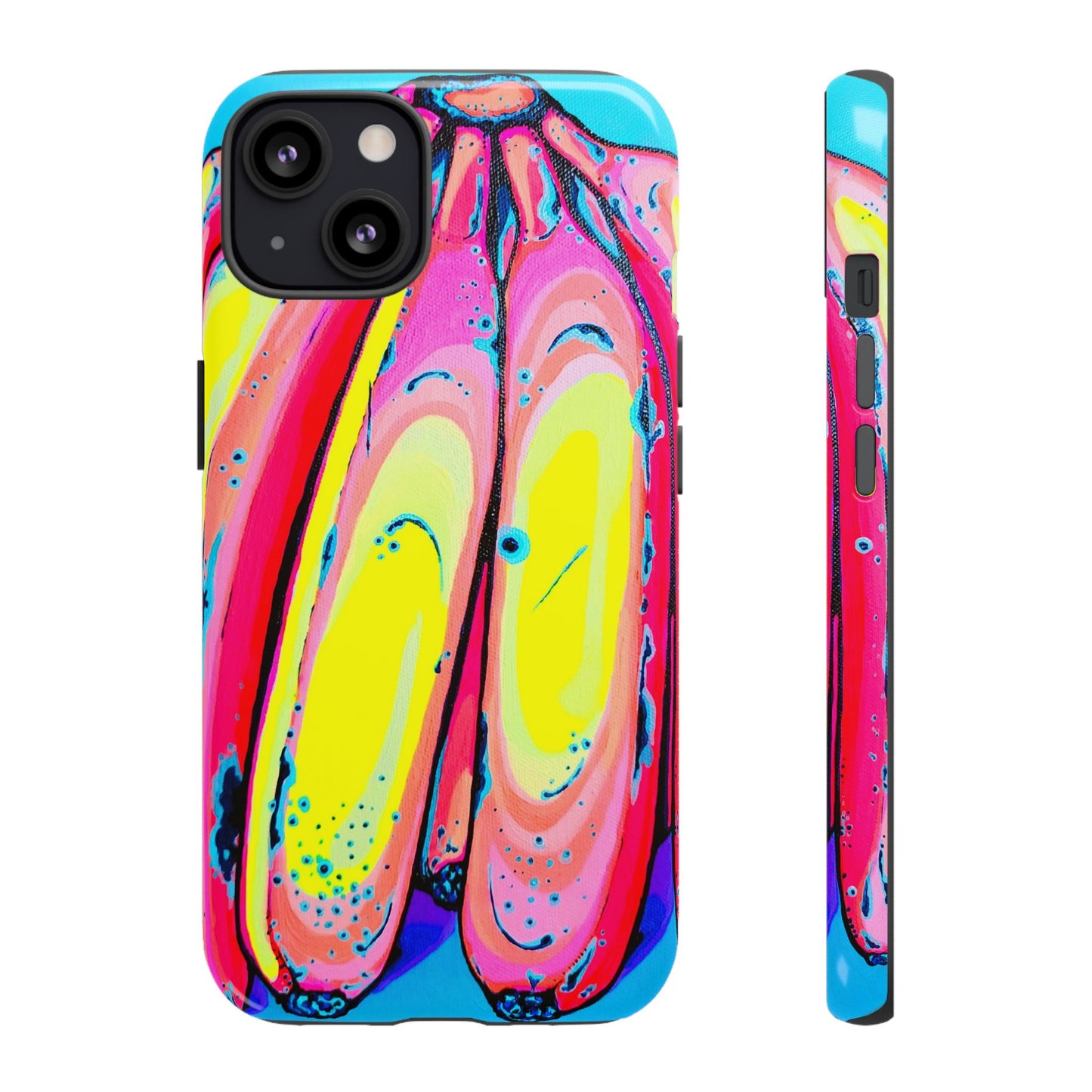 Neon Fat Bananas Tough Phone Case