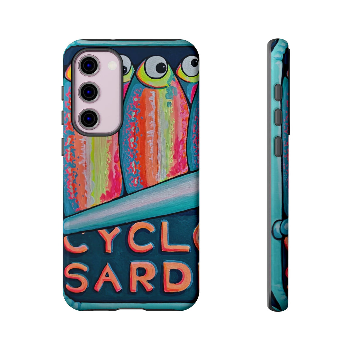 Neon Sardines Tough Phone Case