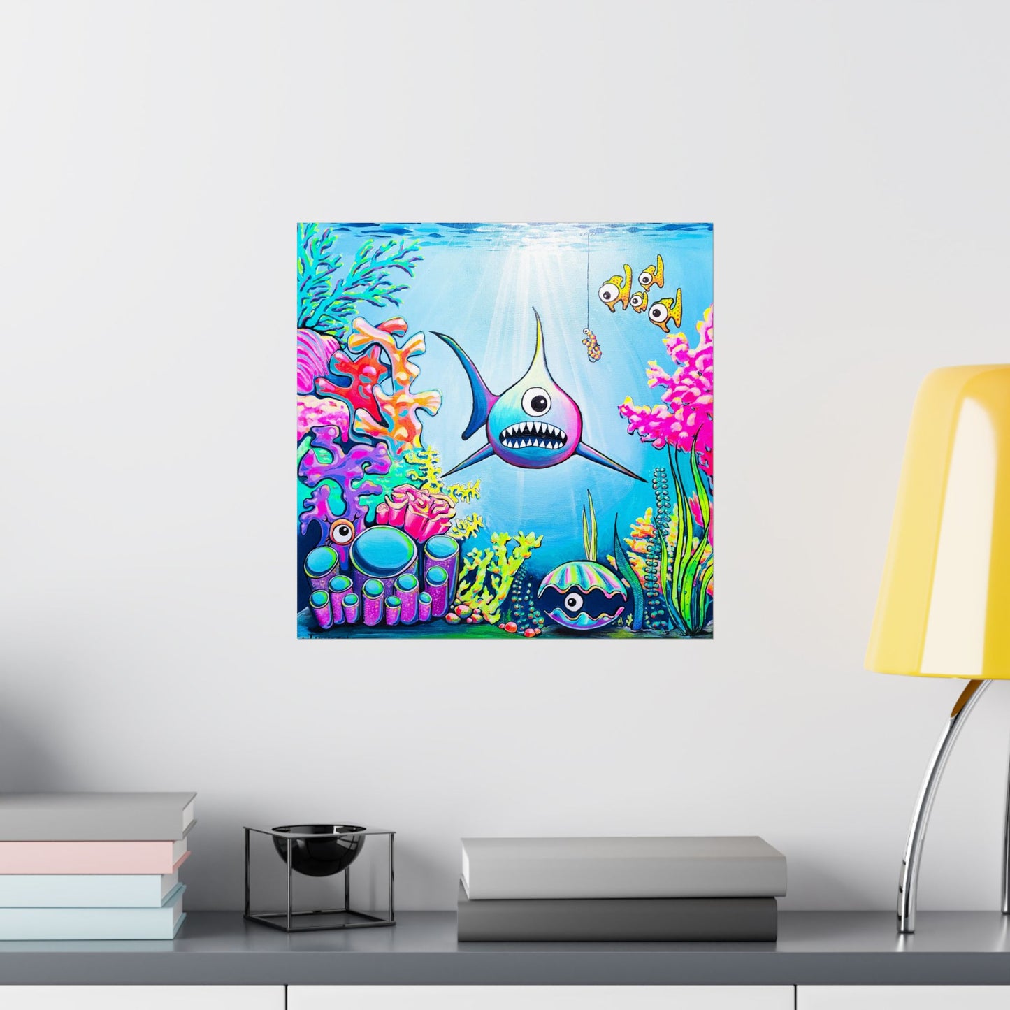 Cyclops Shark Giclée Art Poster