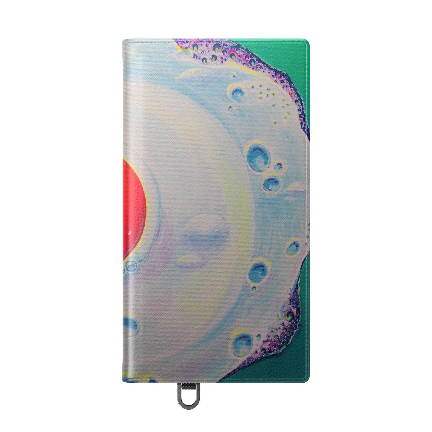 Neon Fried Egg Flip Phone Case – Wallet Cover with Card Slots