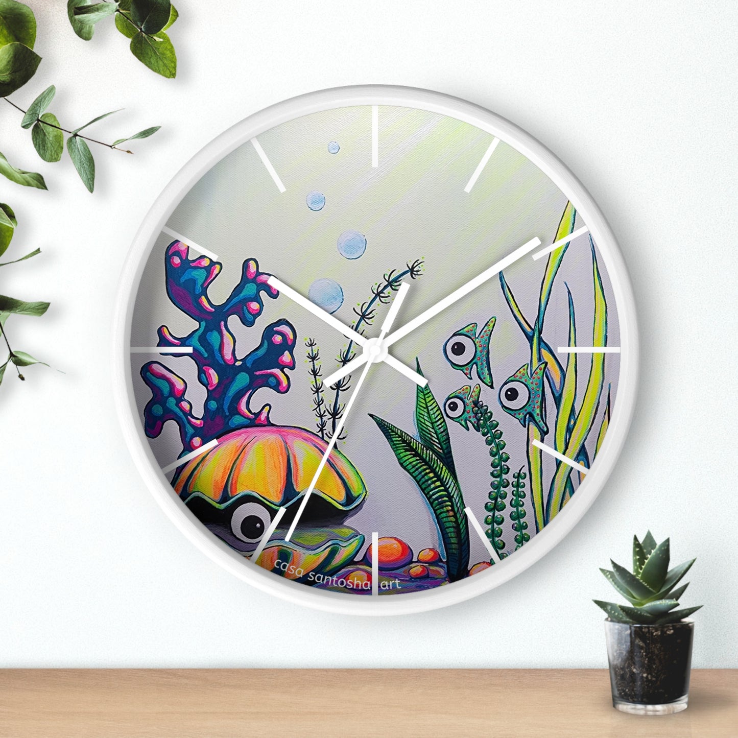Cyclops Clam Pop Art Wall Clock