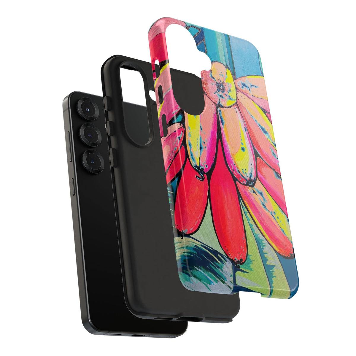 Neon Primitivo Bananas Tough Phone Case
