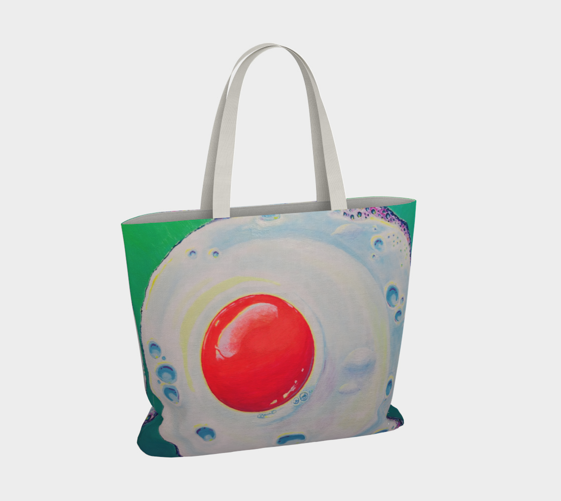 Neon Fried Egg Market Tote